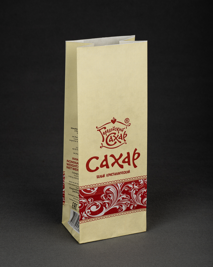 Paper bags for packing sugar